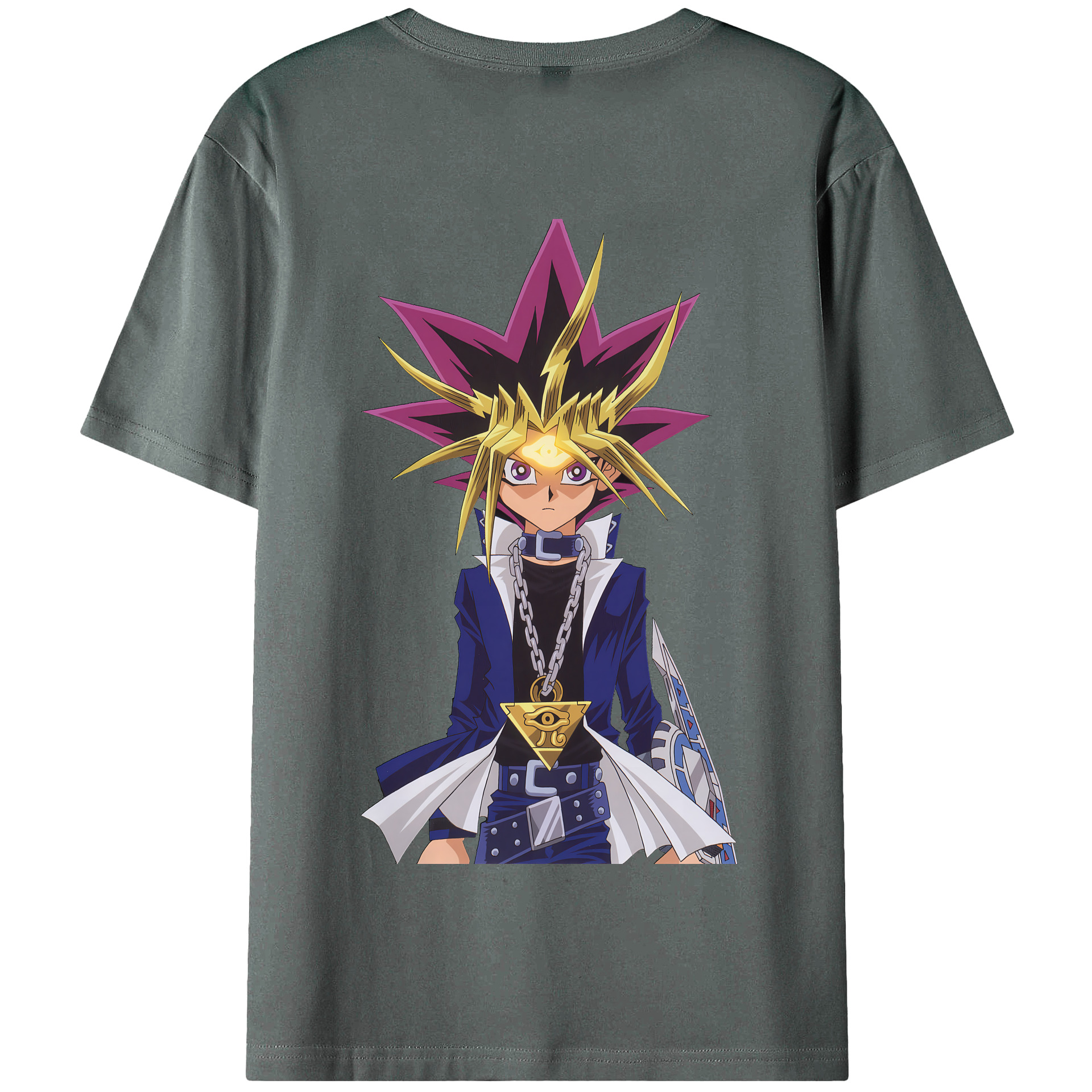 （画像用） 遊☆戯☆王 Yu-Gi-Oh! 綿100％半袖Tシャツ（背面プリント）
